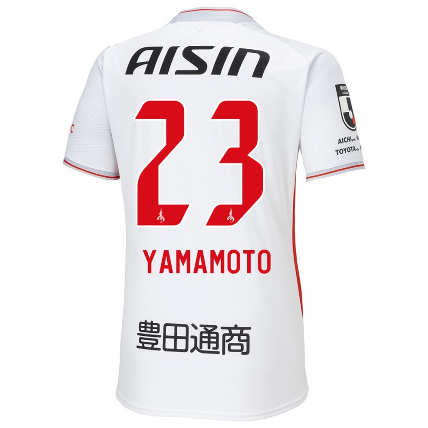 Kinderen Haruki Yamamoto #23 Wit Geel Rood Uitshirt Uittenue 2024/25 T-Shirt