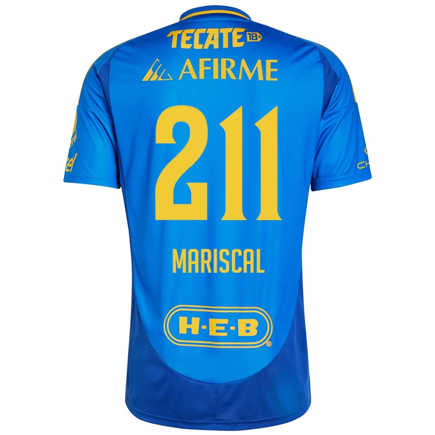 Kinderen Kevin Mariscal #211 Blauw Geel Uitshirt Uittenue 2024/25 T-Shirt