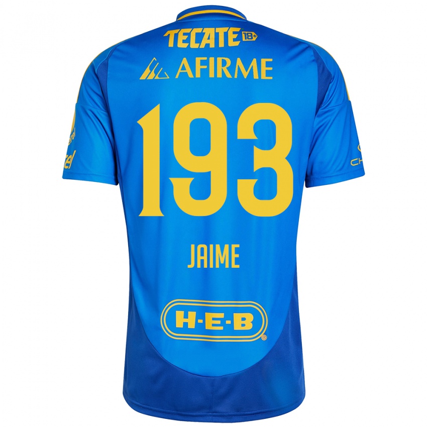 Kinderen Kenneth Jaime #193 Blauw Geel Uitshirt Uittenue 2024/25 T-Shirt