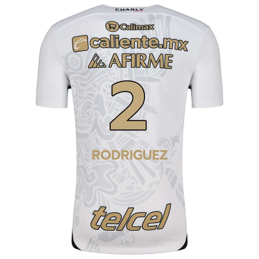 Kinderen Antonio Rodríguez #2 Wit Zwart Uitshirt Uittenue 2024/25 T-Shirt