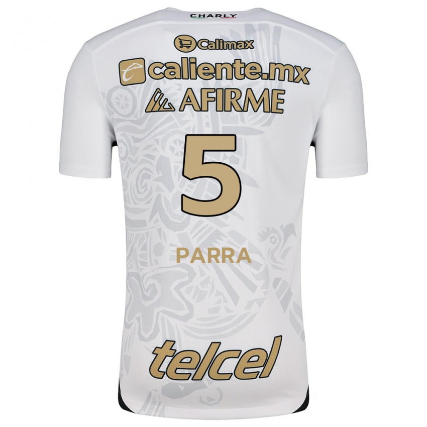 Kinderen Rodrigo Parra #5 Wit Zwart Uitshirt Uittenue 2024/25 T-Shirt