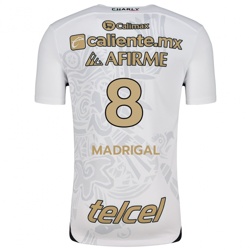 Kinderen Fernando Madrigal #8 Wit Zwart Uitshirt Uittenue 2024/25 T-Shirt