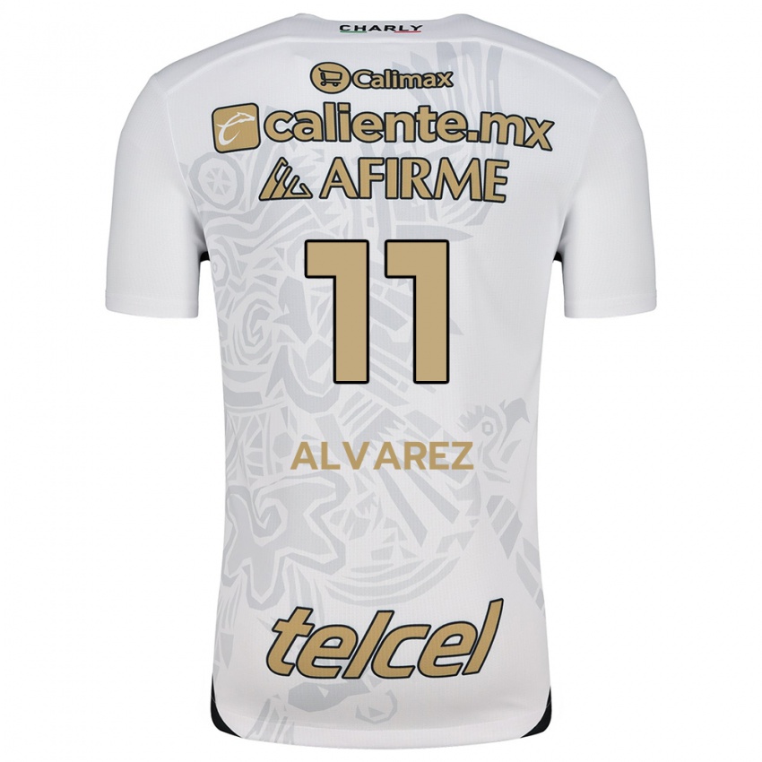 Kinderen Efraín Álvarez #11 Wit Zwart Uitshirt Uittenue 2024/25 T-Shirt