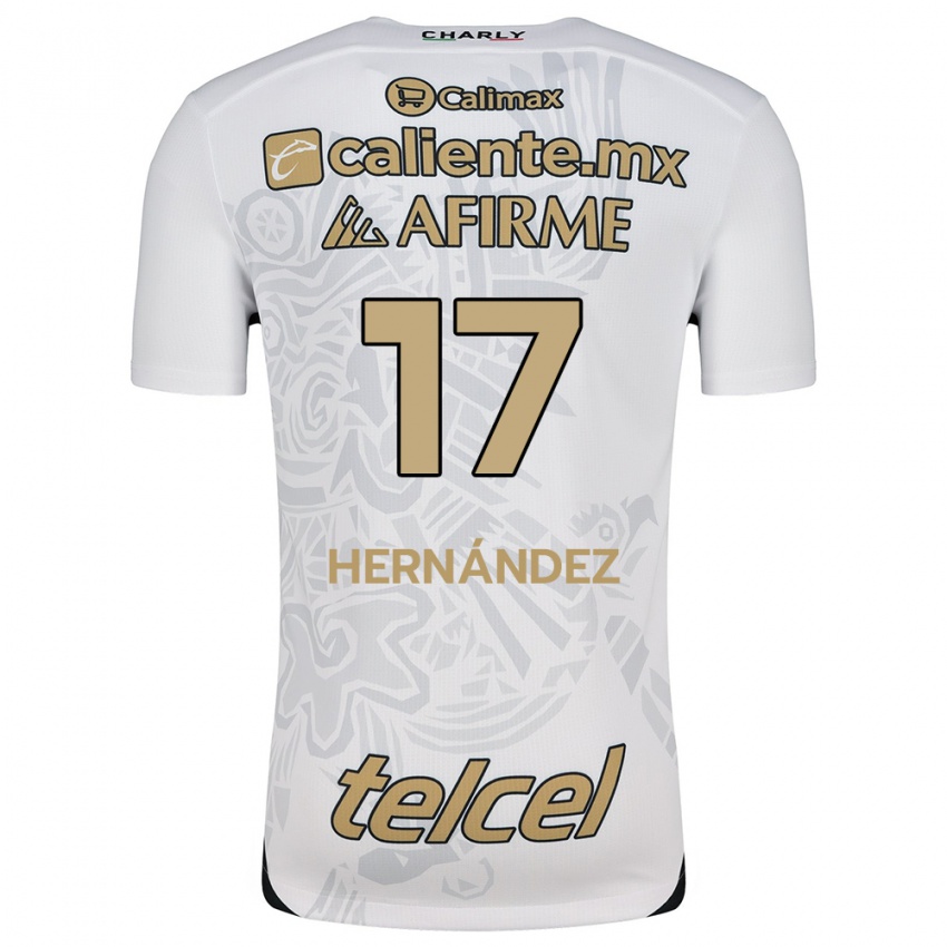 Kinderen Rubén Hernández #17 Wit Zwart Uitshirt Uittenue 2024/25 T-Shirt