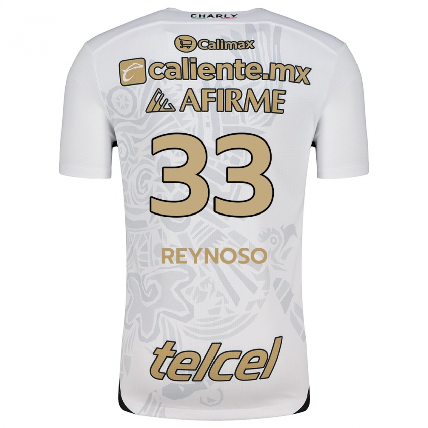 Kinderen Emanuel Reynoso #33 Wit Zwart Uitshirt Uittenue 2024/25 T-Shirt