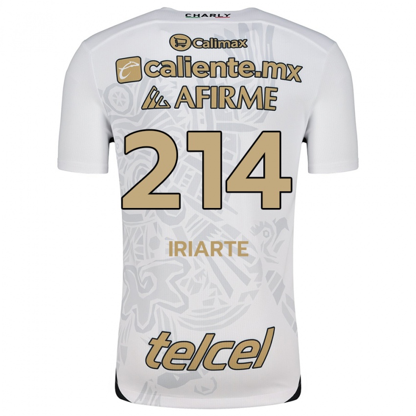 Kinderen Oliver Iriarte #214 Wit Zwart Uitshirt Uittenue 2024/25 T-Shirt