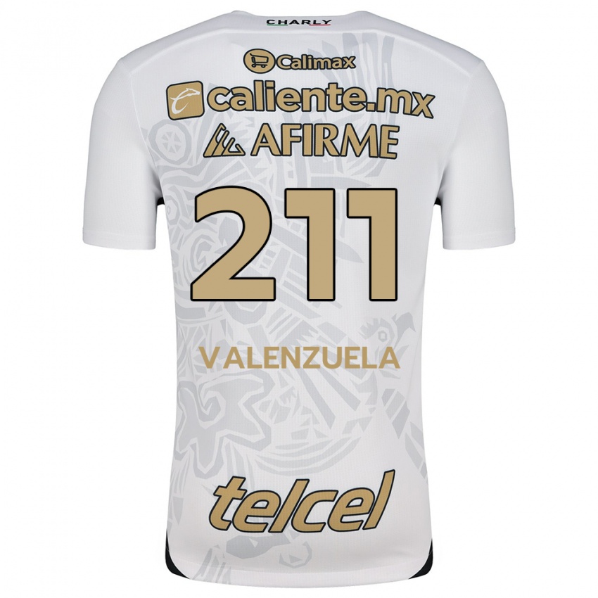 Kinderen Aldieri Valenzuela #211 Wit Zwart Uitshirt Uittenue 2024/25 T-Shirt