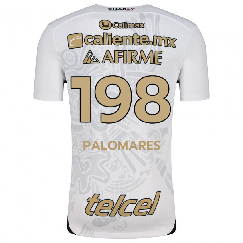 Kinderen Ramón Palomares #198 Wit Zwart Uitshirt Uittenue 2024/25 T-Shirt