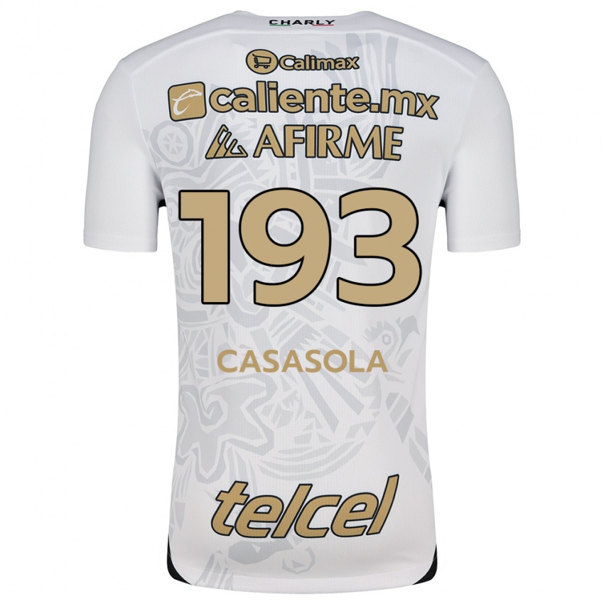 Kinderen Axel Casasola #193 Wit Zwart Uitshirt Uittenue 2024/25 T-Shirt