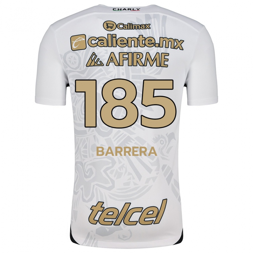 Kinderen Geonathan Barrera #185 Wit Zwart Uitshirt Uittenue 2024/25 T-Shirt