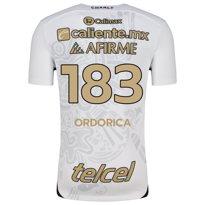 Kinderen Brandon Ordorica #183 Wit Zwart Uitshirt Uittenue 2024/25 T-Shirt