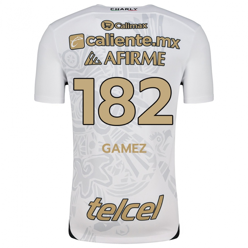 Kinderen Mark Gamez #182 Wit Zwart Uitshirt Uittenue 2024/25 T-Shirt