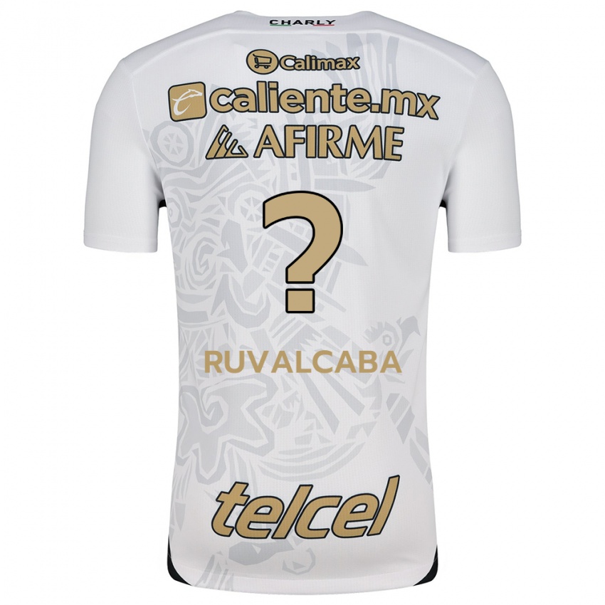 Kinderen Ignacio Ruvalcaba #0 Wit Zwart Uitshirt Uittenue 2024/25 T-Shirt