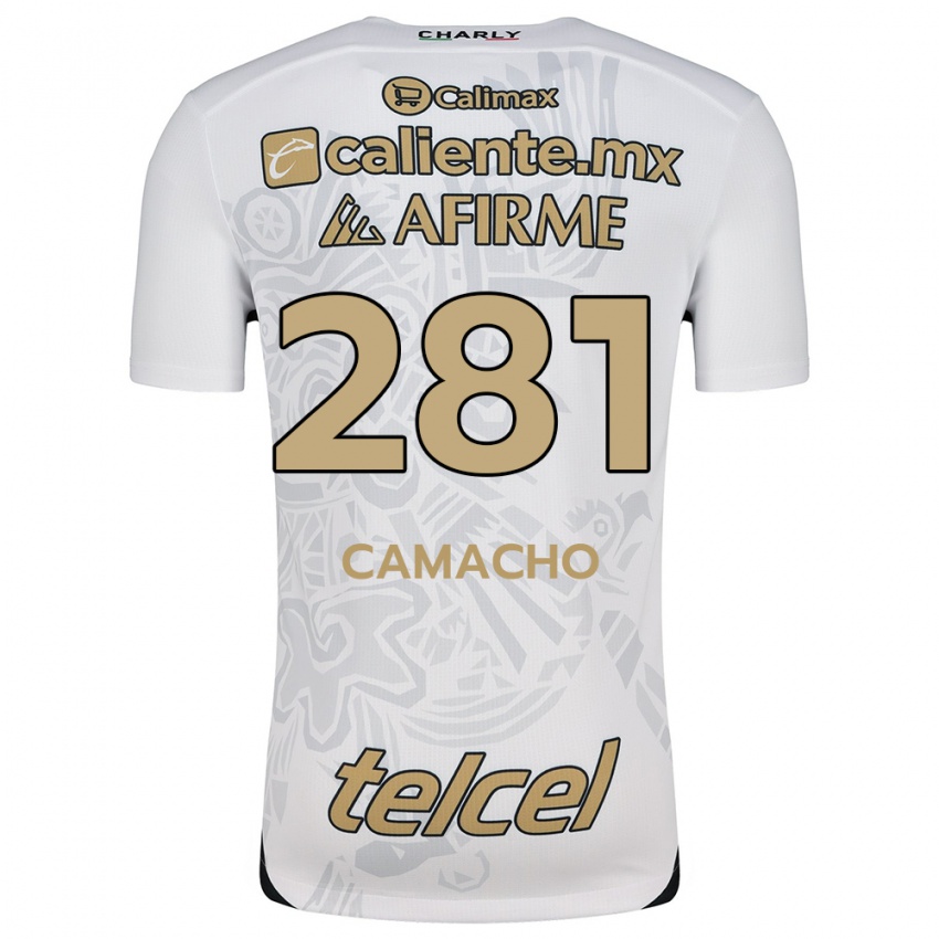 Kinderen Javier Camacho #281 Wit Zwart Uitshirt Uittenue 2024/25 T-Shirt