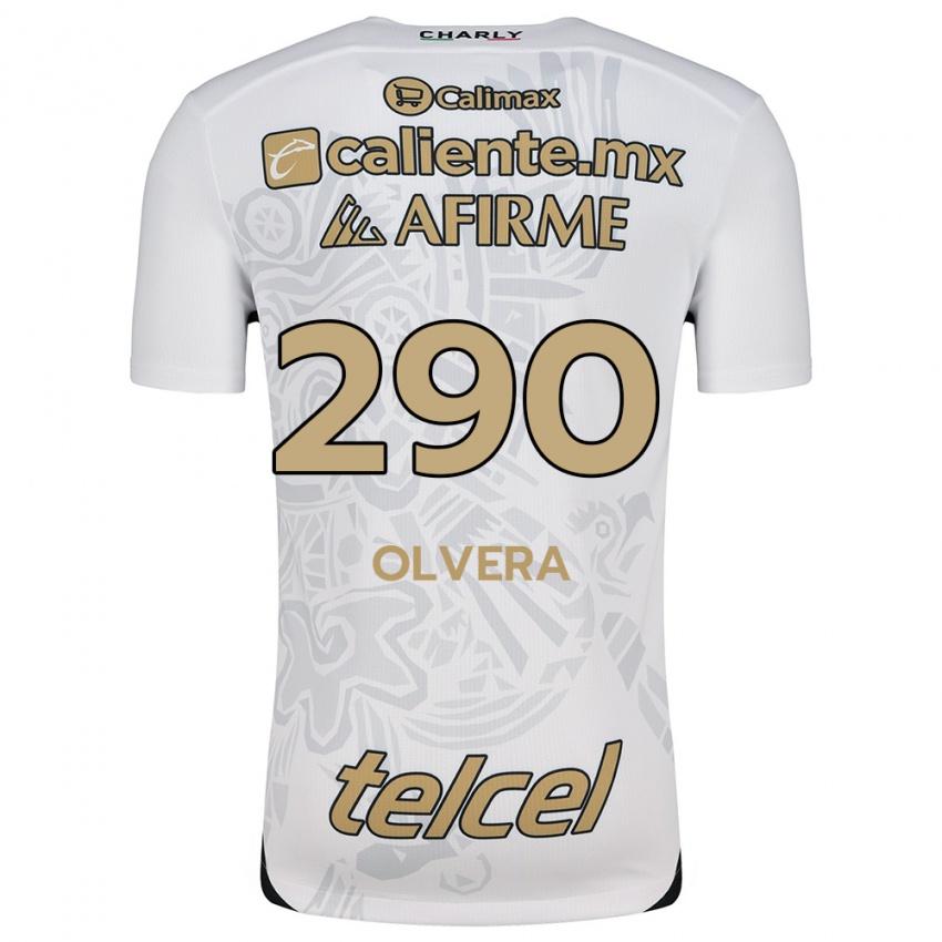 Kinderen Ian Olvera #290 Wit Zwart Uitshirt Uittenue 2024/25 T-Shirt