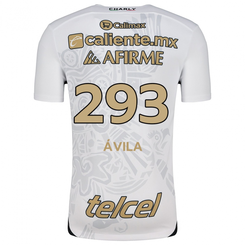 Kinderen Daniel Ávila #293 Wit Zwart Uitshirt Uittenue 2024/25 T-Shirt