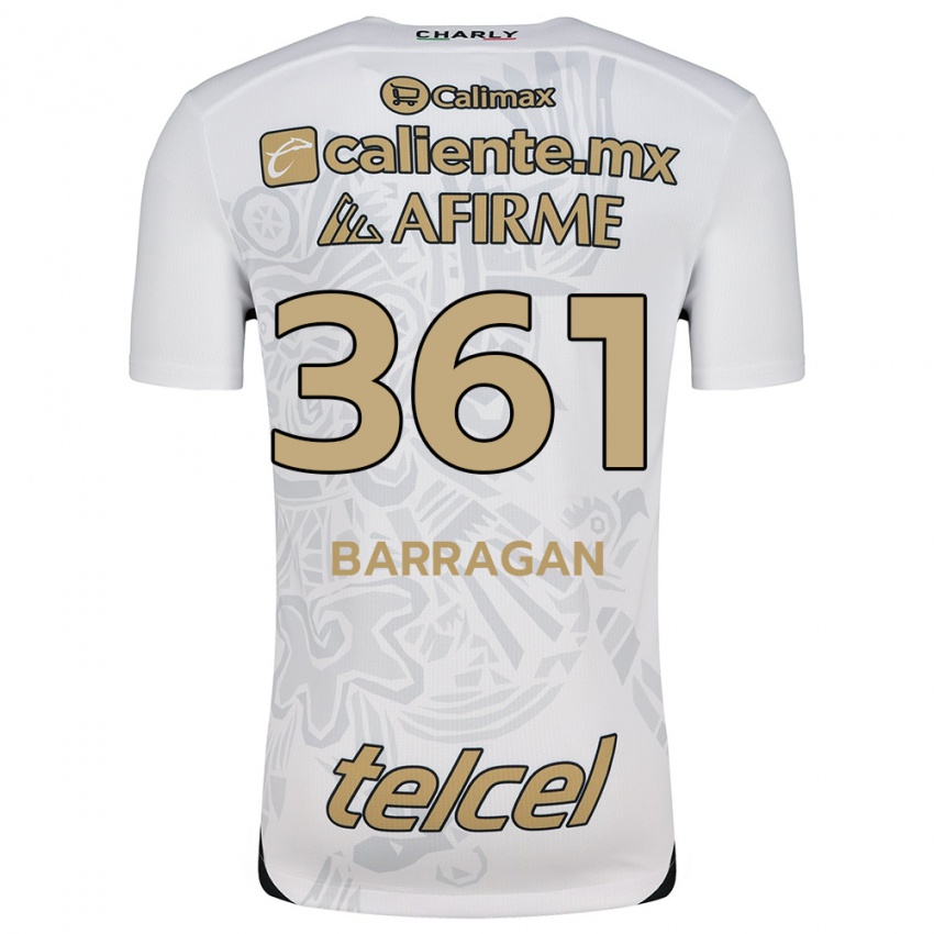 Kinderen Jesús Barragán #361 Wit Zwart Uitshirt Uittenue 2024/25 T-Shirt