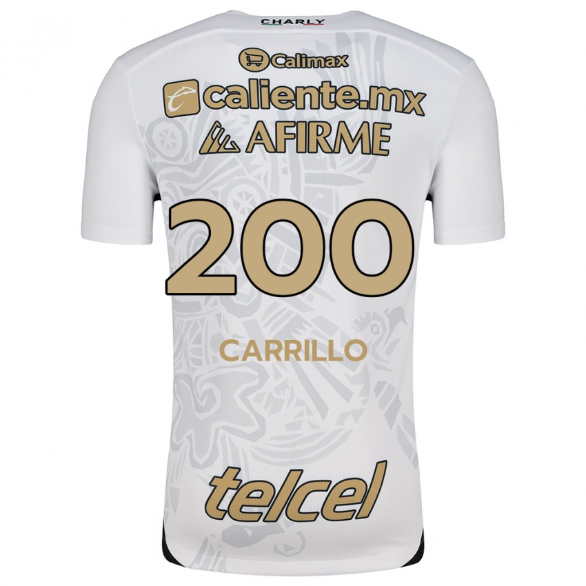 Kinderen Manuel Carrillo #200 Wit Zwart Uitshirt Uittenue 2024/25 T-Shirt