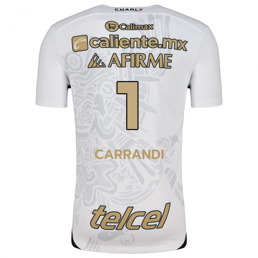 Kinderen Daniela Carrandi #1 Wit Zwart Uitshirt Uittenue 2024/25 T-Shirt