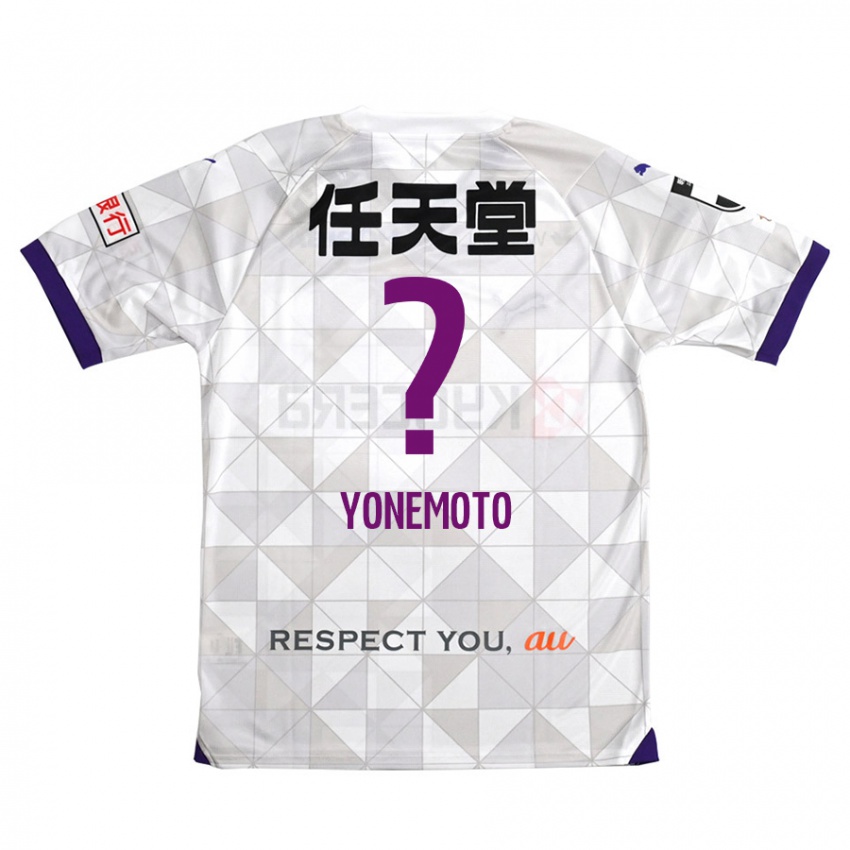 Kinderen Takuji Yonemoto #0 Wit Paars Uitshirt Uittenue 2024/25 T-Shirt