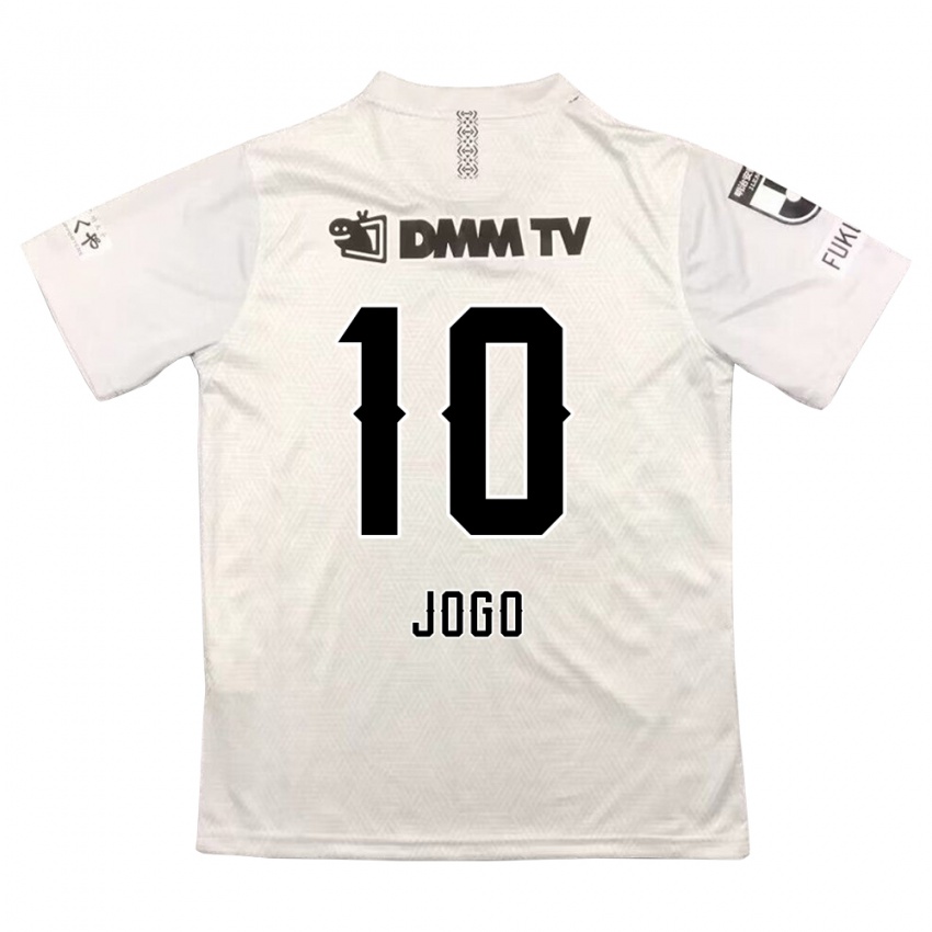 Kinderen Hisashi Jogo #10 Grijs Zwart Uitshirt Uittenue 2024/25 T-Shirt