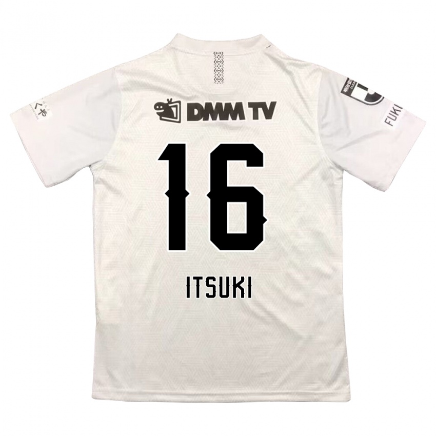 Kinderen Itsuki Oda #16 Grijs Zwart Uitshirt Uittenue 2024/25 T-Shirt