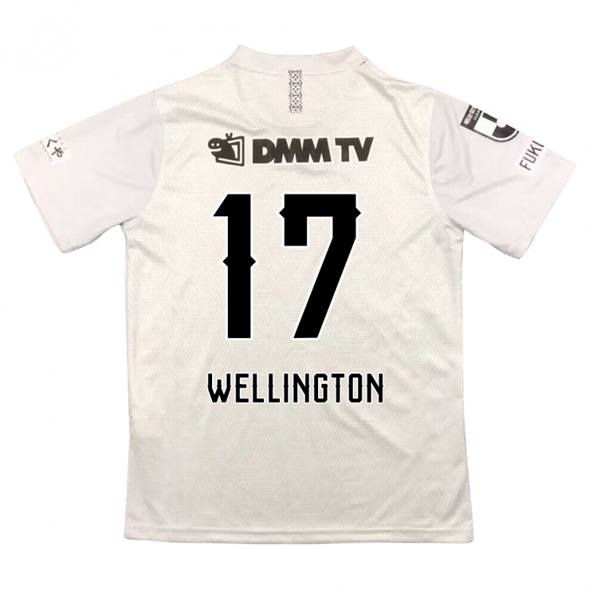 Kinderen Wellington #17 Grijs Zwart Uitshirt Uittenue 2024/25 T-Shirt