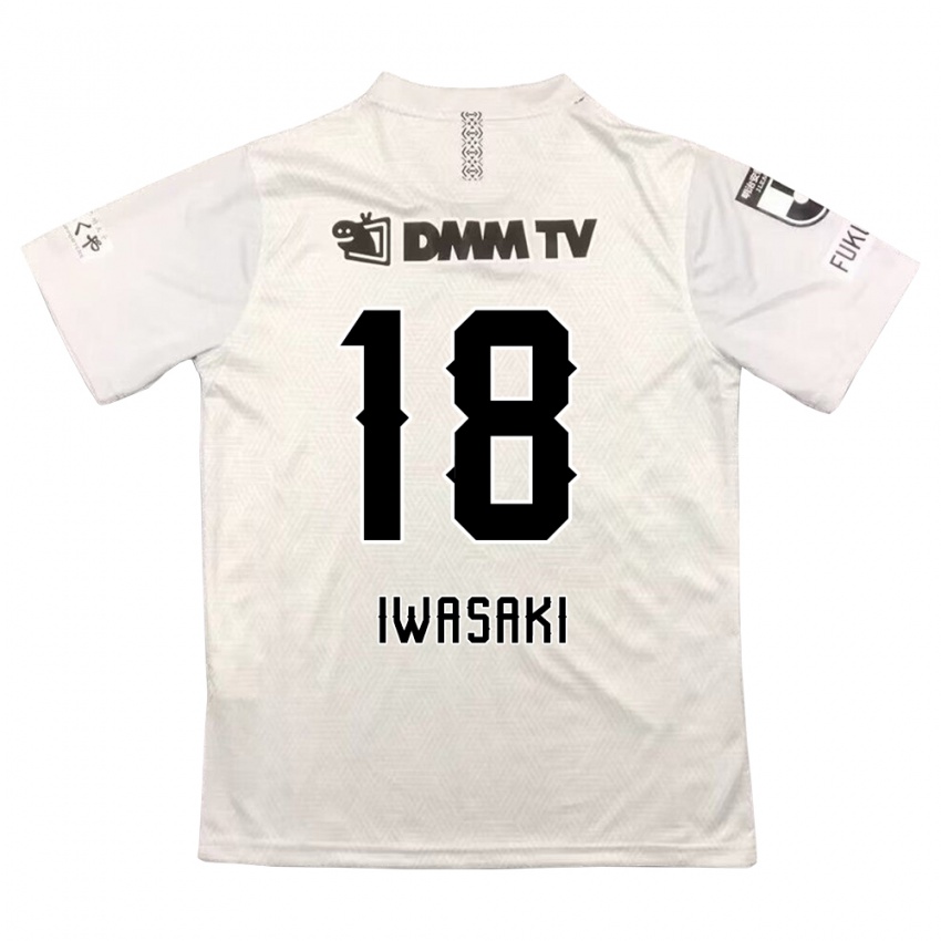 Kinderen Yuto Iwasaki #18 Grijs Zwart Uitshirt Uittenue 2024/25 T-Shirt