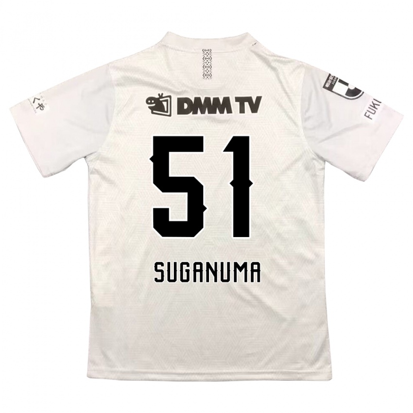 Kinderen Kazuaki Suganuma #51 Grijs Zwart Uitshirt Uittenue 2024/25 T-Shirt