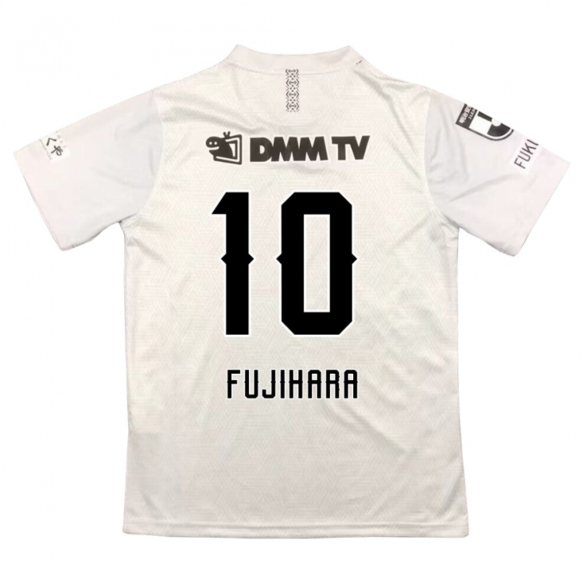 Kinderen Naoatsu Fujihara #10 Grijs Zwart Uitshirt Uittenue 2024/25 T-Shirt