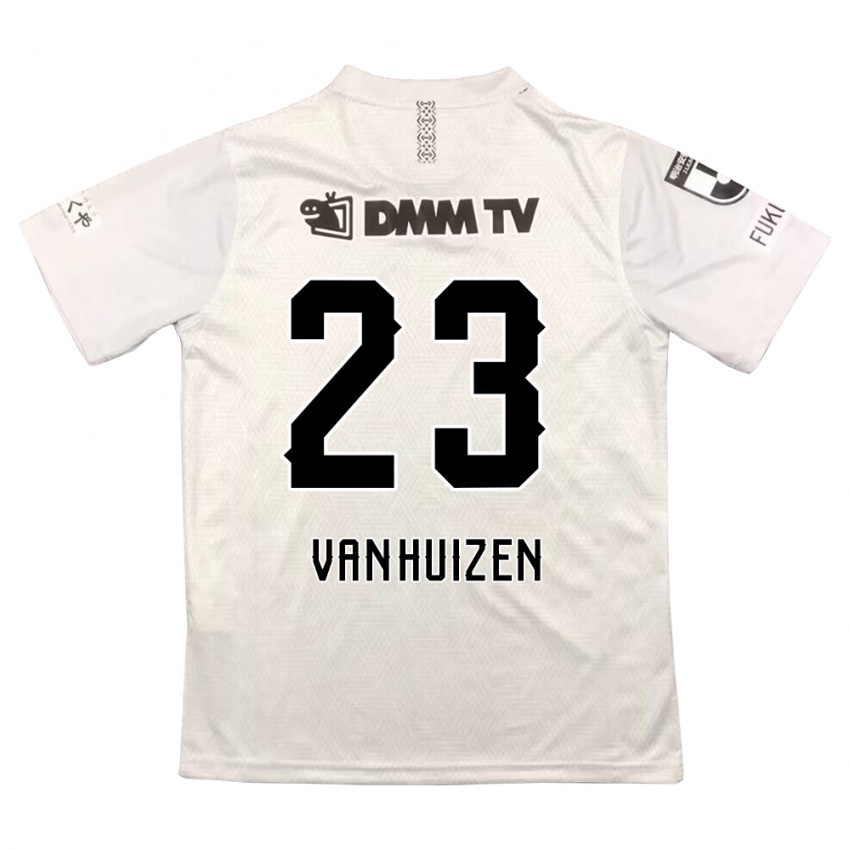 Kinderen Haruki Christopher Van Huizen #23 Grijs Zwart Uitshirt Uittenue 2024/25 T-Shirt