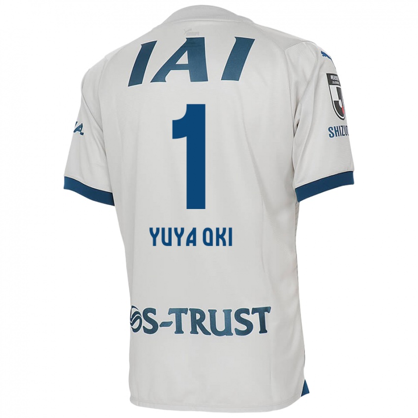 Kinderen Yuya Oki #1 Wit Blauw Uitshirt Uittenue 2024/25 T-Shirt