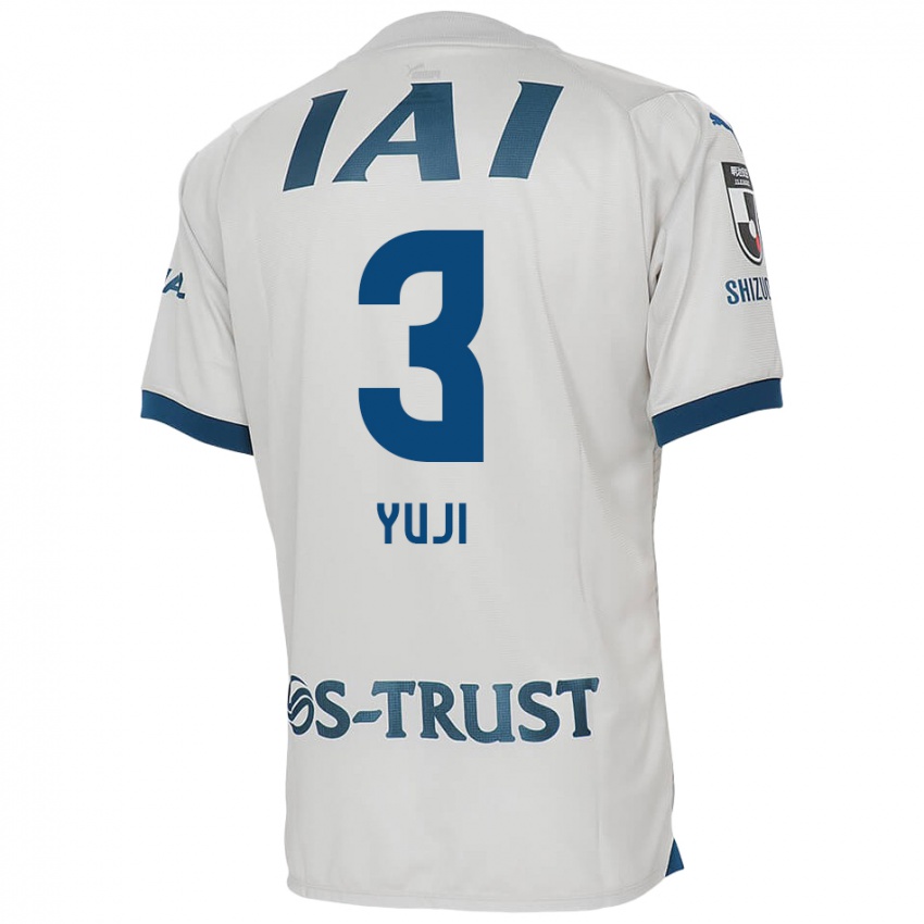 Kinderen Yuji Takahashi #3 Wit Blauw Uitshirt Uittenue 2024/25 T-Shirt