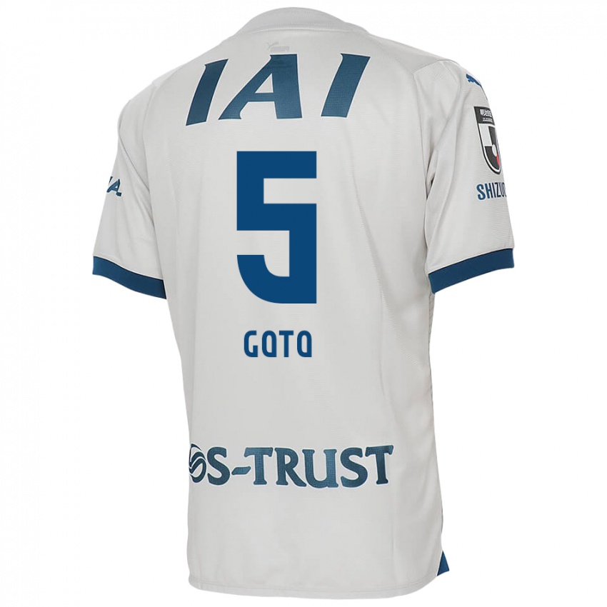 Kinderen Keita Goto #5 Wit Blauw Uitshirt Uittenue 2024/25 T-Shirt