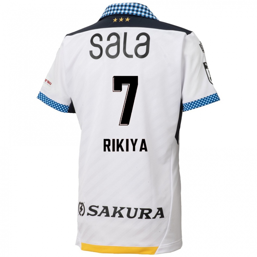 Kinderen Rikiya Uehara #7 Wit Zwart Uitshirt Uittenue 2024/25 T-Shirt