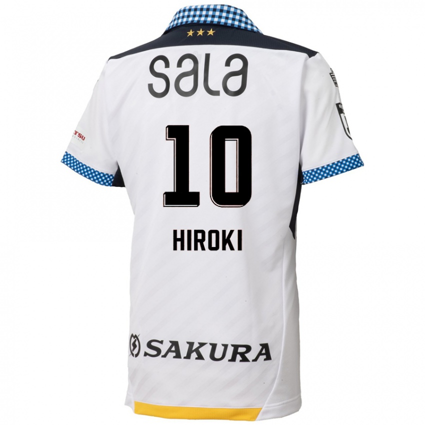 Kinderen Hiroki Yamada #10 Wit Zwart Uitshirt Uittenue 2024/25 T-Shirt