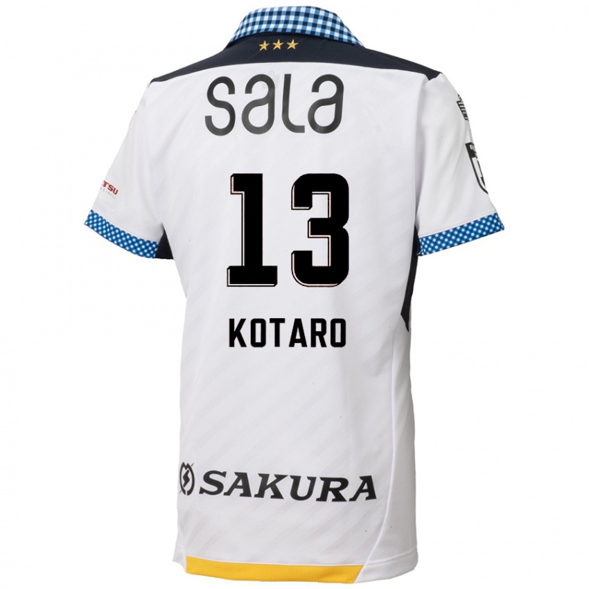 Kinderen Kotaro Fujikawa #13 Wit Zwart Uitshirt Uittenue 2024/25 T-Shirt