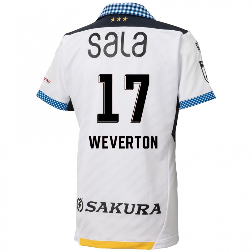 Kinderen Weverton #17 Wit Zwart Uitshirt Uittenue 2024/25 T-Shirt