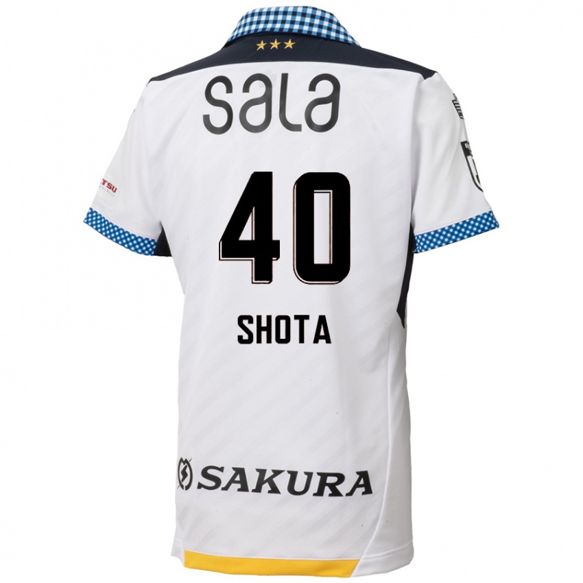 Kinderen Shota Kaneko #40 Wit Zwart Uitshirt Uittenue 2024/25 T-Shirt