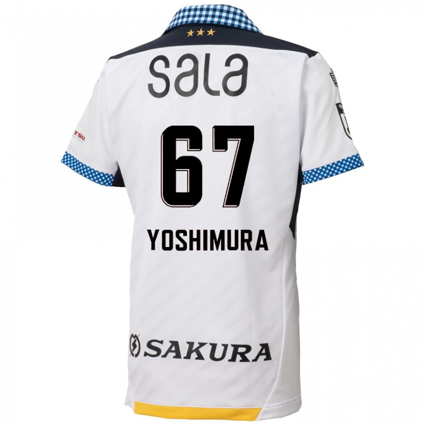 Kinderen Ryusei Yoshimura #67 Wit Zwart Uitshirt Uittenue 2024/25 T-Shirt