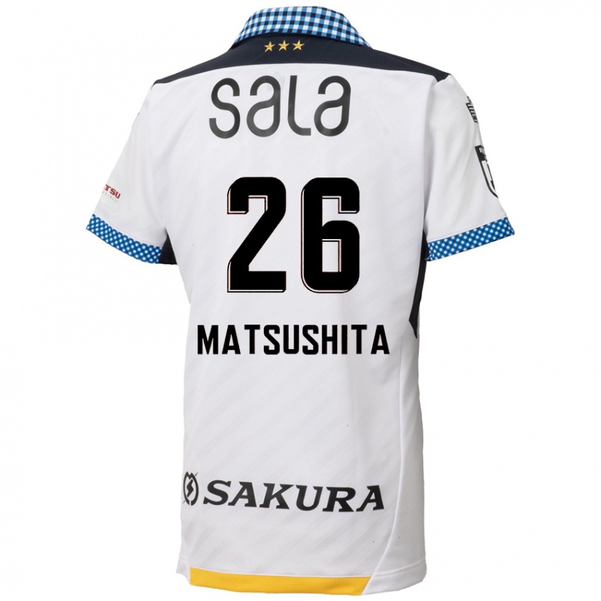 Kinderen Sota Matsushita #26 Wit Zwart Uitshirt Uittenue 2024/25 T-Shirt