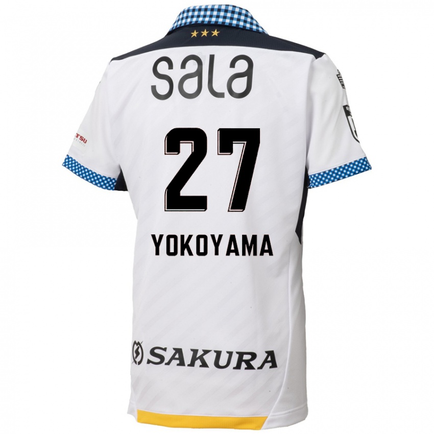 Kinderen Kota Yokoyama #27 Wit Zwart Uitshirt Uittenue 2024/25 T-Shirt