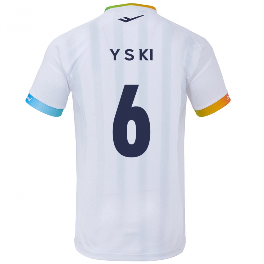 Kinderen Sung-Yueng Ki #6 Wit Blauw Uitshirt Uittenue 2024/25 T-Shirt