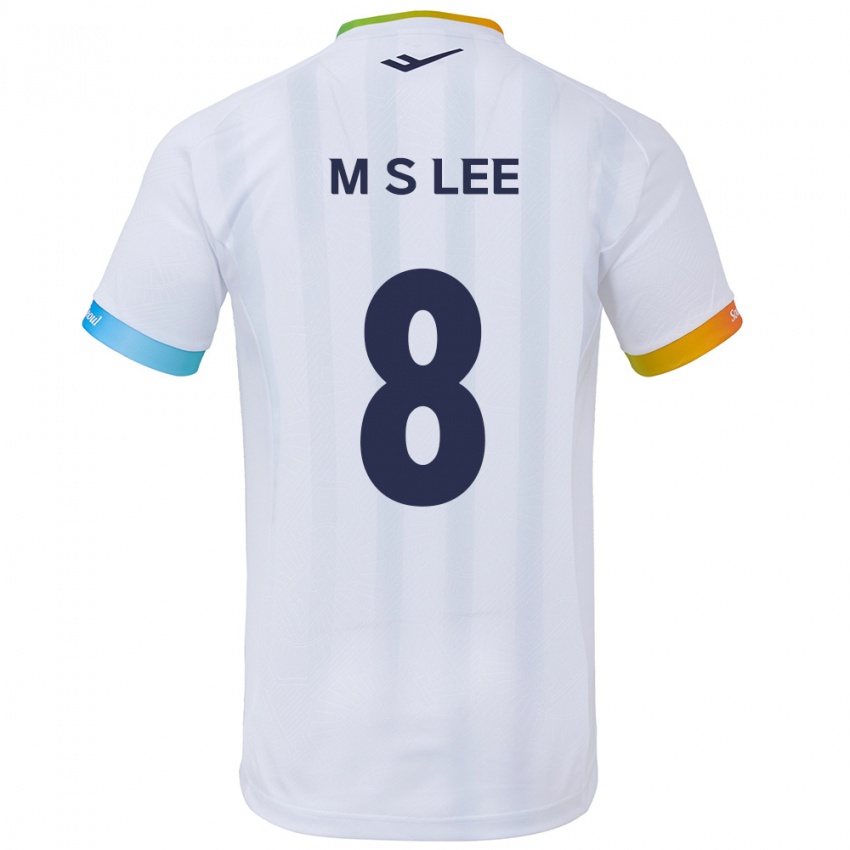 Kinderen Seung-Mo Lee #8 Wit Blauw Uitshirt Uittenue 2024/25 T-Shirt