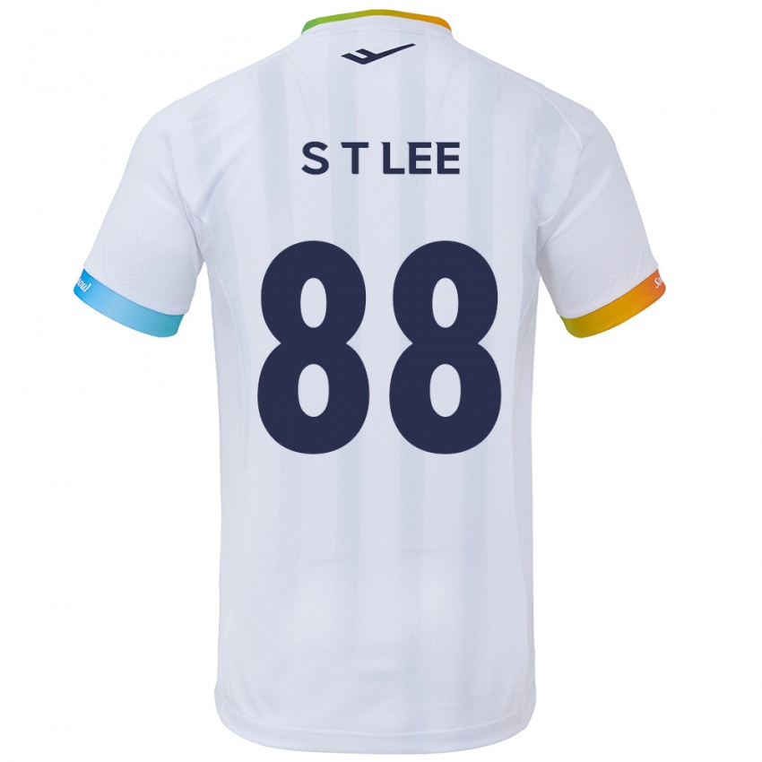 Kinderen Tae-Seok Lee #88 Wit Blauw Uitshirt Uittenue 2024/25 T-Shirt