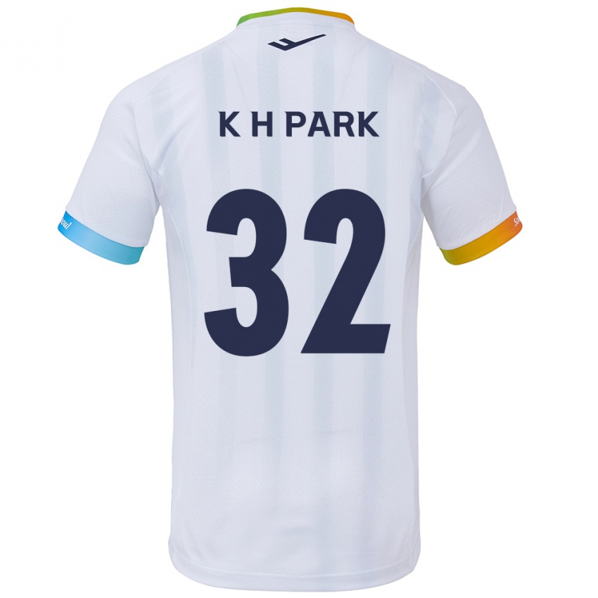 Kinderen Han-Kyul Park #32 Wit Blauw Uitshirt Uittenue 2024/25 T-Shirt