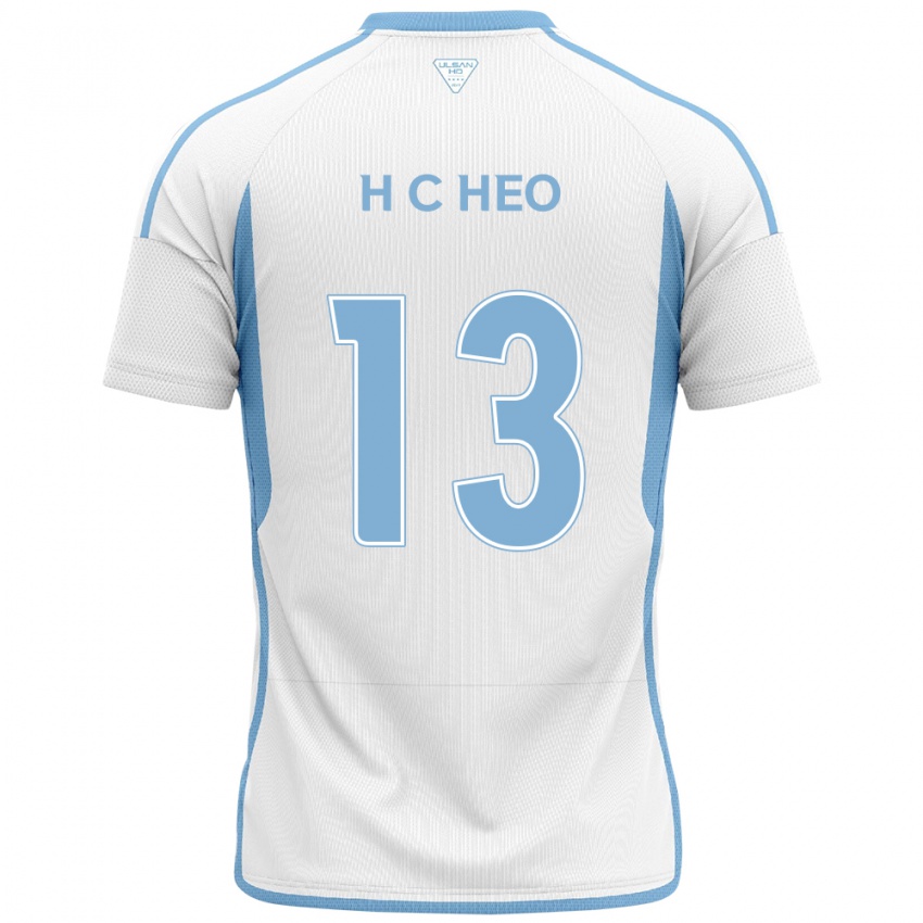 Kinderen Chan-Hoe Heo #13 Wit Blauw Uitshirt Uittenue 2024/25 T-Shirt