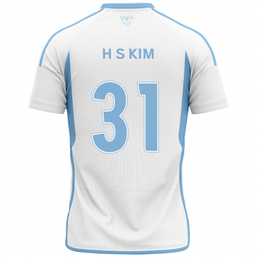 Kinderen Se-Hyoung Kim #31 Wit Blauw Uitshirt Uittenue 2024/25 T-Shirt