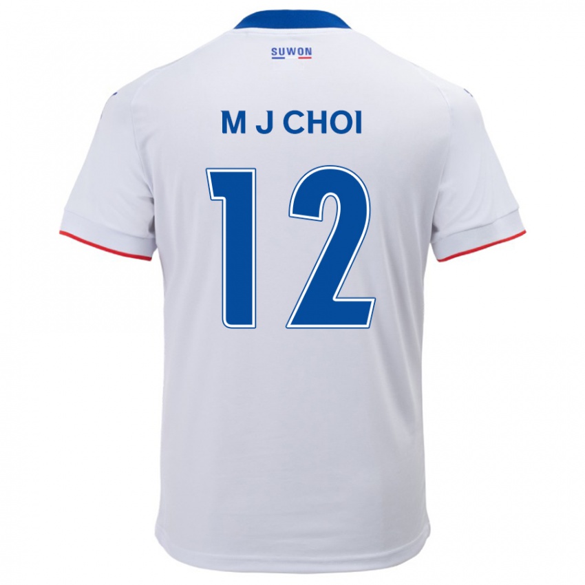 Kinderen Ji-Moog Choi #12 Wit Blauw Uitshirt Uittenue 2024/25 T-Shirt