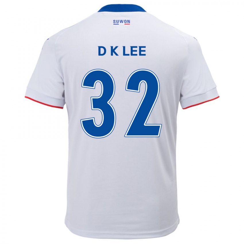 Kinderen Kyu-Dong Lee #32 Wit Blauw Uitshirt Uittenue 2024/25 T-Shirt